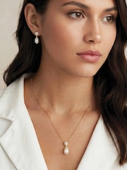 Auksinis tonas - Ivory & Co Imperial Pearl Pendant Necklace - 3 paveikslėlis iš 4