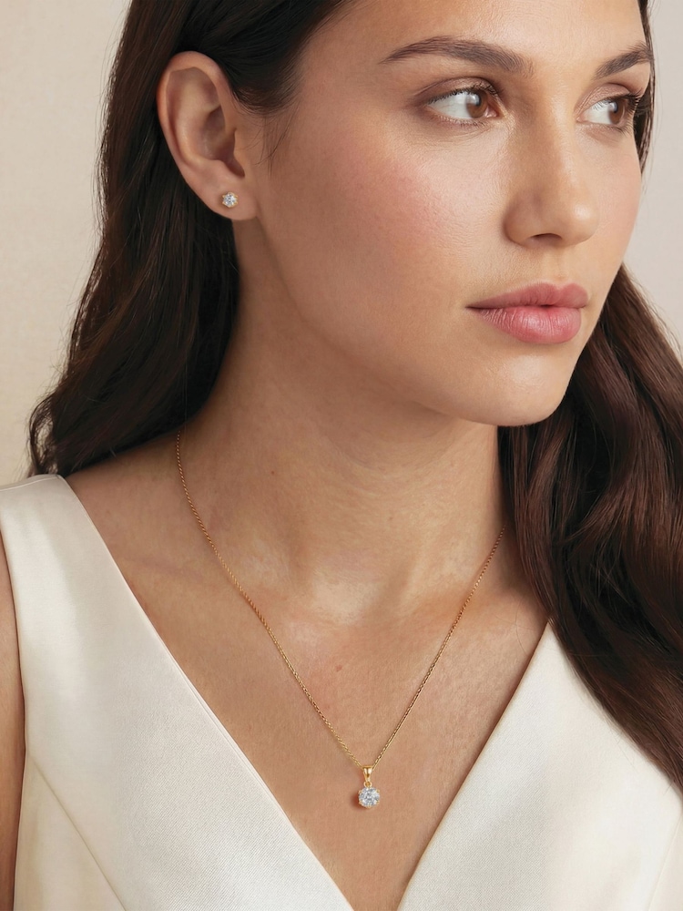 Ivory & Co Gold Solitaire Set - Image 2 of 5