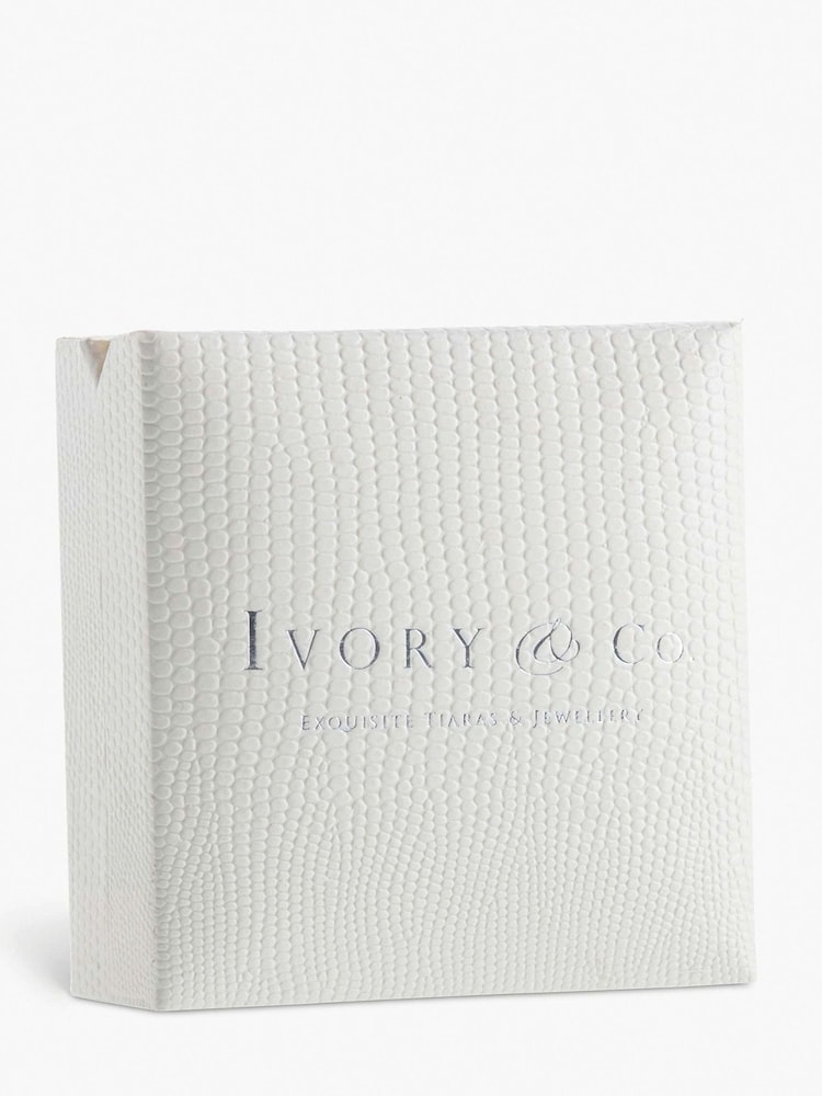 Auksinis tonas - Ivory & Co imperatoriškųjų perlų auskarai - 4 paveikslėlis iš 4