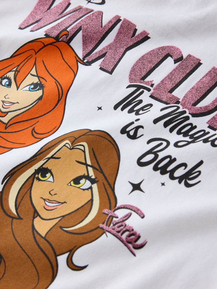 Blanco - Camiseta oversize con estampado gráfico de purpurina de Winx (3-16años) - Imagen 8 de 8