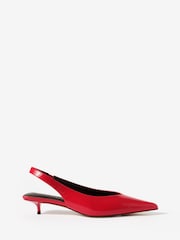 Mint Velvet Red Skye Slingback Court Heels - Image 1 of 4