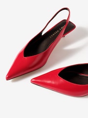 Mint Velvet Red Skye Slingback Court Heels - Image 3 of 4