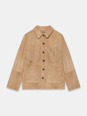 Mint Velvet Suede Fringe Shacket - Slika 7 od 8
