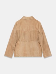 Mint Velvet Suede Fringe Shacket - Slika 8 od 8