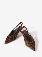 Mint Velvet Brown Skye Slingback Court Heels - Image 2 of 4