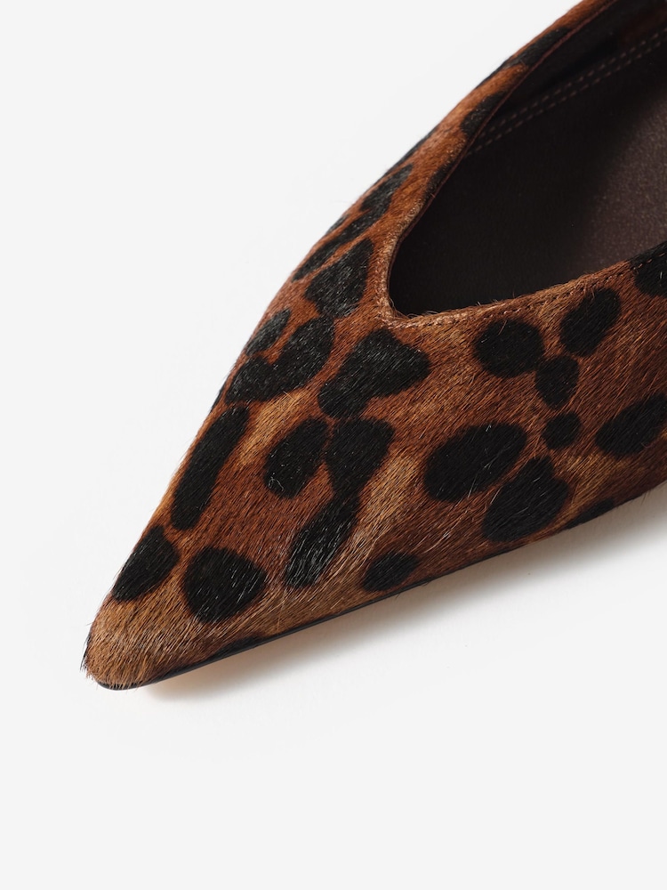 Mint Velvet Brown Skye Slingback Court Heels - Image 4 of 4 Mint Velvet Brown Skye Slingback Court Heels - Image 4 of 4