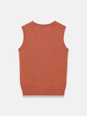 Mint Velvet Orange Cotton Blend Knit Top - Image 8 of 8
