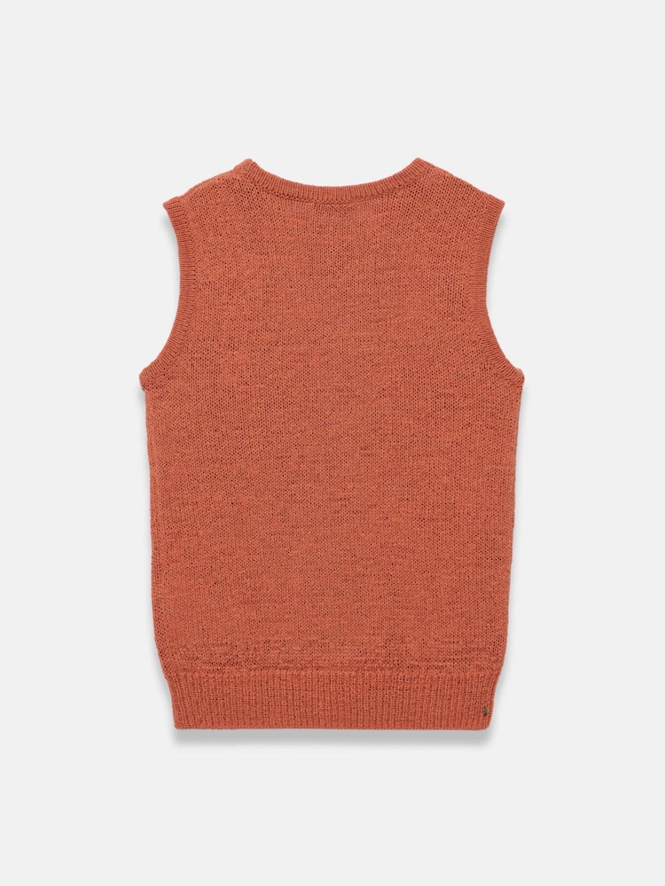 Mint Velvet Orange Cotton Blend Knit Top - Image 8 of 8 Mint Velvet Orange Cotton Blend Knit Top - Image 8 of 8