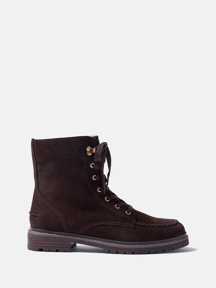 Mint Velvet Brown Maddy Suede Boots - Image 1 of 5