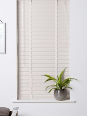 Malvern Cream Natural 50mm Slat Venetian Blind - Image 2 of 5