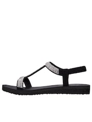 Skechers Black Meditation Womens Sandals - Image 6 of 9