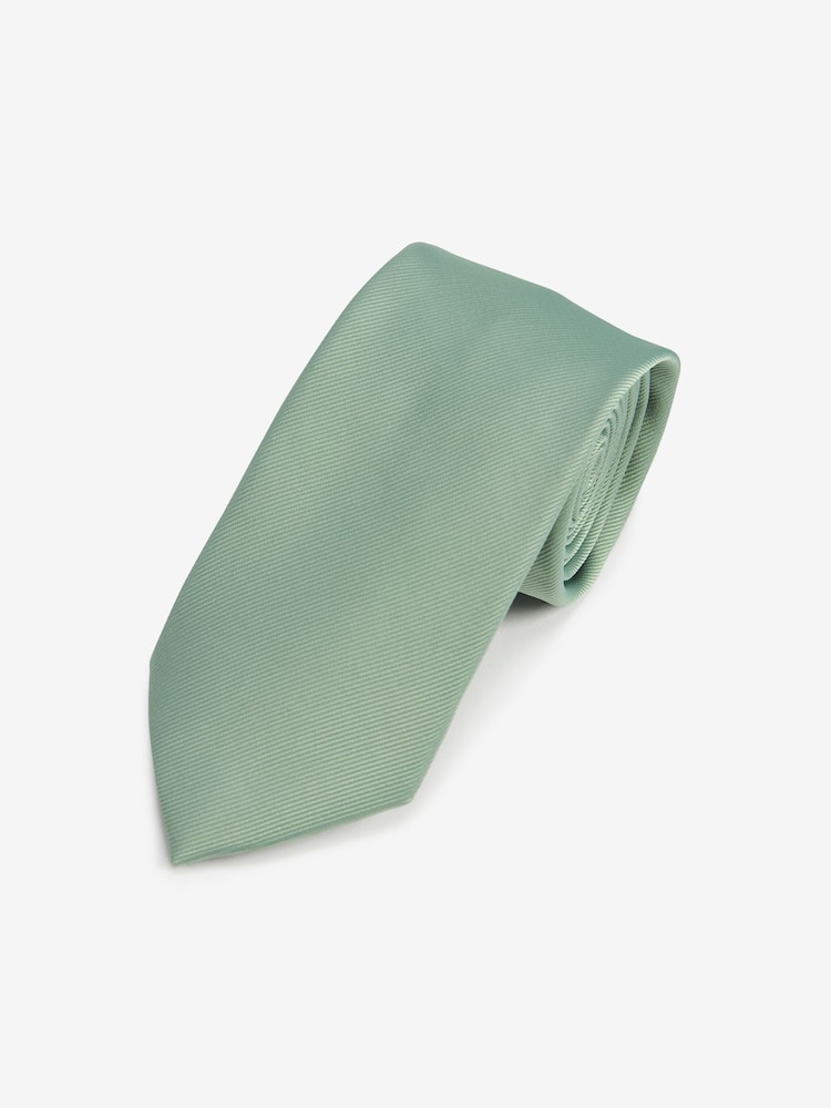 Sage Green Twill Tie - Image 1 of 3