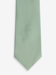 Sage Green Twill Tie - Image 3 of 3