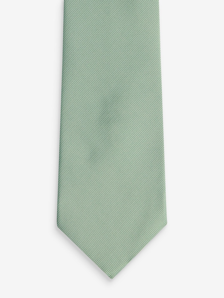 Sage Green Twill Tie - Image 3 of 3