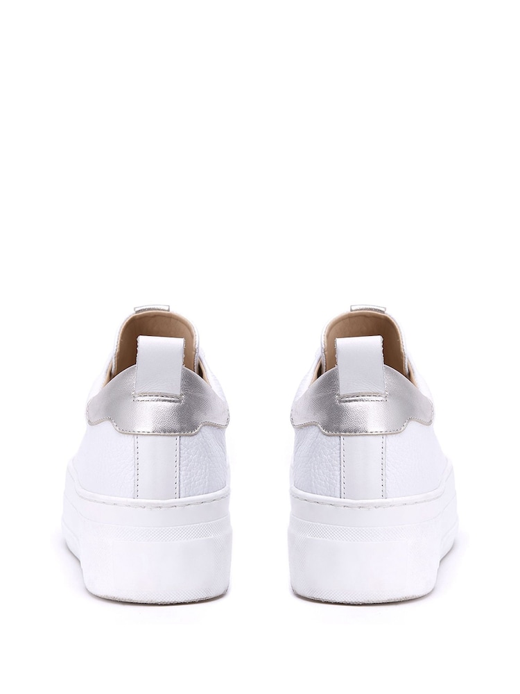 Mint Velvet White Platform Belle Trainers - Image 4 of 4 Mint Velvet White Platform Belle Trainers - Image 4 of 4