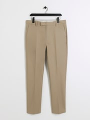 River Island Brown Tapered Fit Chino Trousers With Belt Loops - Image 5 of 6