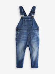 Dunkelblau - Superweiche Denim-Latzhose (3 Monate bis 7 Jahre) - Bild 2 von 3