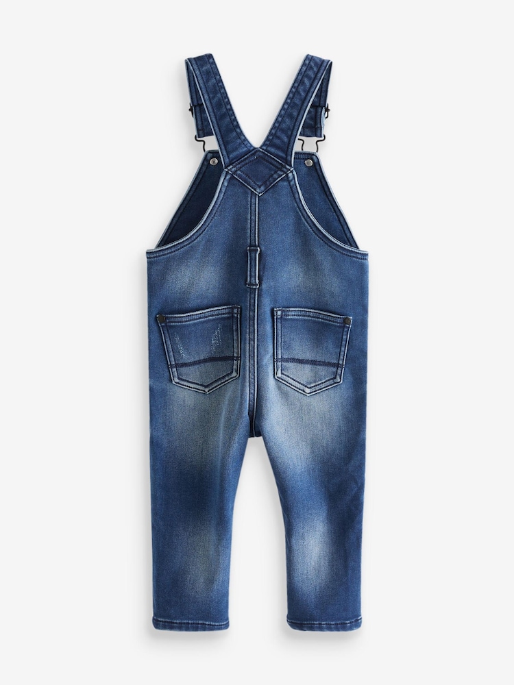 Dunkelblau - Superweiche Denim-Latzhose (3 Monate bis 7 Jahre) - Bild 3 von 3