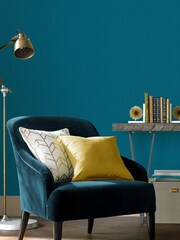 Graham & Brown Teal Green Blue Jewel 10M Wallpaper - Image 1 of 3