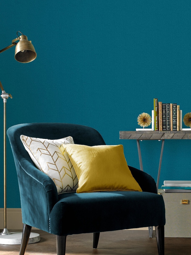 Graham & Brown Teal Green Blue Jewel 10M Wallpaper - Image 1 of 3