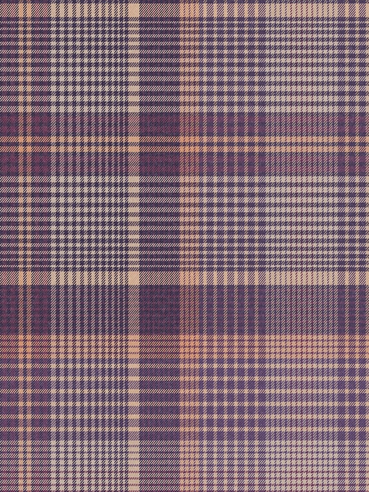 Graham & Brown Purple Heritage Plaid 10M Wallpaper - Image 3 of 3