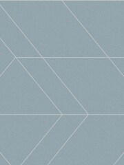 Graham & Brown Deep Sky Blue Balance Geo 10M Wallpaper - Image 3 of 3