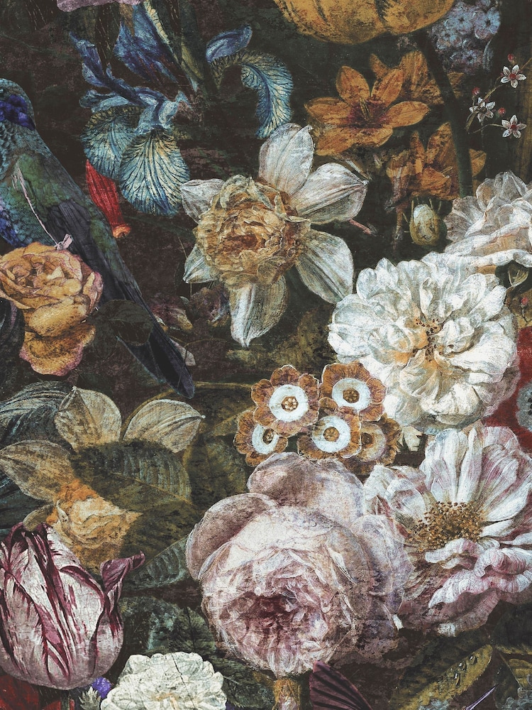 Graham & Brown Black Allure Floral 10M Wallpaper - Image 3 of 3