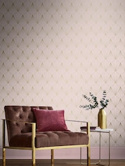 Graham & Brown Pink Rene 10M Wallpaper - Image 1 of 3