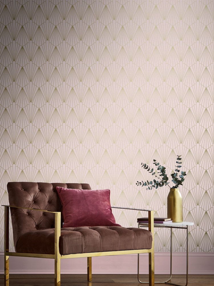 Graham & Brown Pink Rene 10M Wallpaper - Image 1 of 3