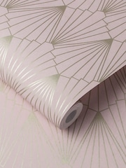 Graham & Brown Pink Rene 10M Wallpaper - Image 2 of 3
