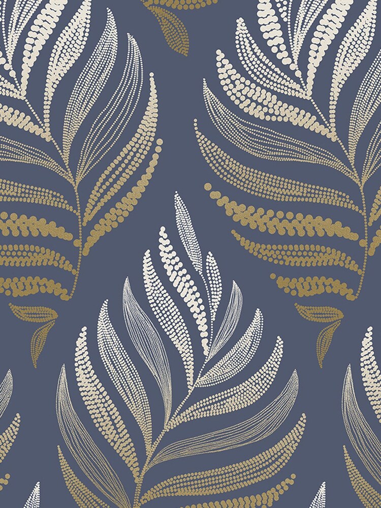 Graham & Brown Midnight Blue Botanica 10M Wallpaper - Image 3 of 3