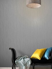 Graham & Brown Silver Bamboo Texture 10M Wallpaper - Image 1 of 3