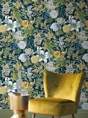 Graham & Brown Green Glasshouse 10M Wallpaper - Image 1 of 3