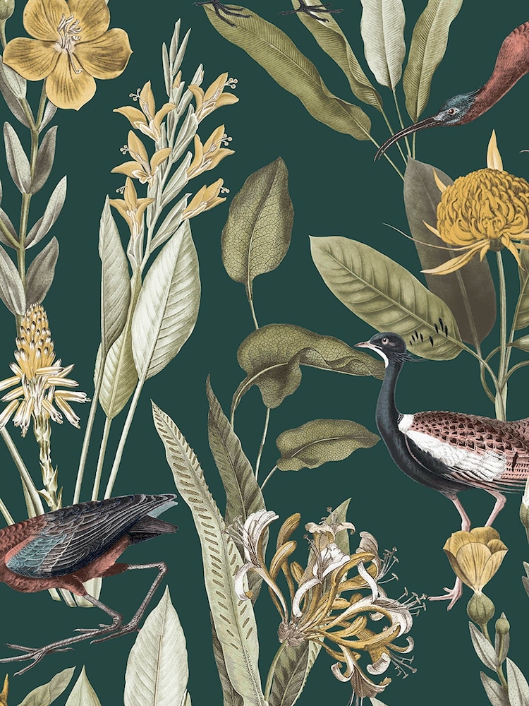 Graham & Brown Green/Yellow Glasshouse 10M Wallpaper - Image 3 of 3