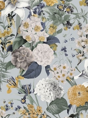 Graham & Brown Sky Blue Glasshouse Wallpaper Sample - Image 3 of 3