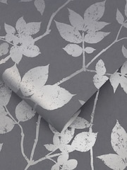 Graham & Brown Pepper Grey Luna Wallpaper Sample - Image 2 of 3