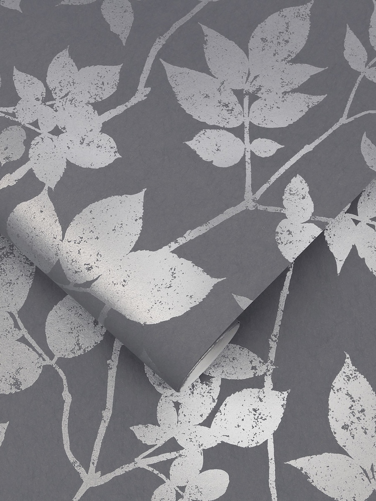 Graham & Brown Pepper Grey Luna Wallpaper Sample - Image 2 of 3