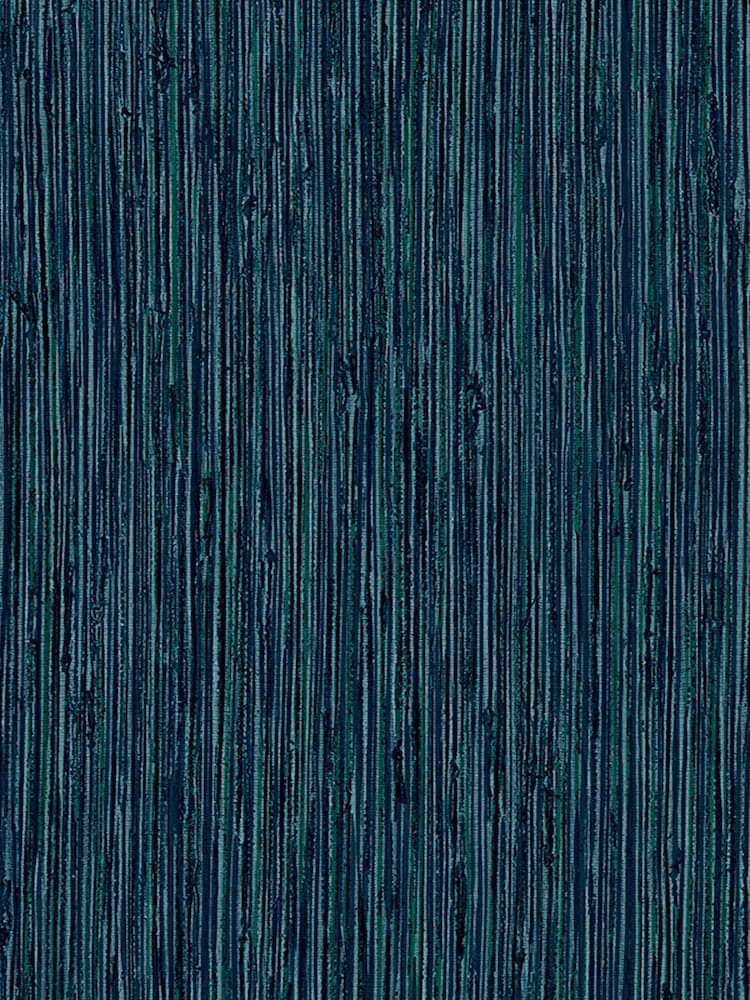 Graham & Brown Teal Blue Grasscloth Texture Wallpaper Sample - Image 3 of 3