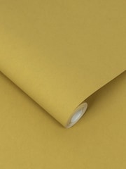 Graham & Brown Saffron Yellow Serene Wallpaper Sample - Image 2 of 3