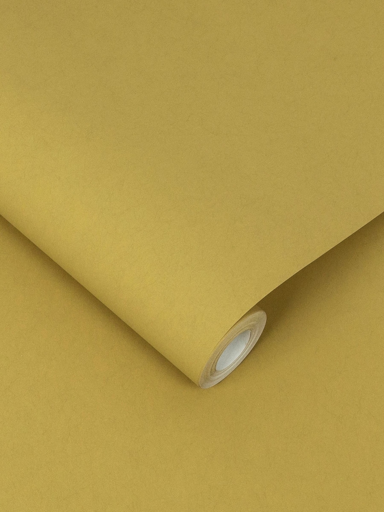 Graham & Brown Saffron Yellow Serene Wallpaper Sample - Image 2 of 3