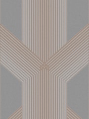 Graham & Brown Grey/Rose Gold Lagom Geo Wallpaper - Image 3 of 3