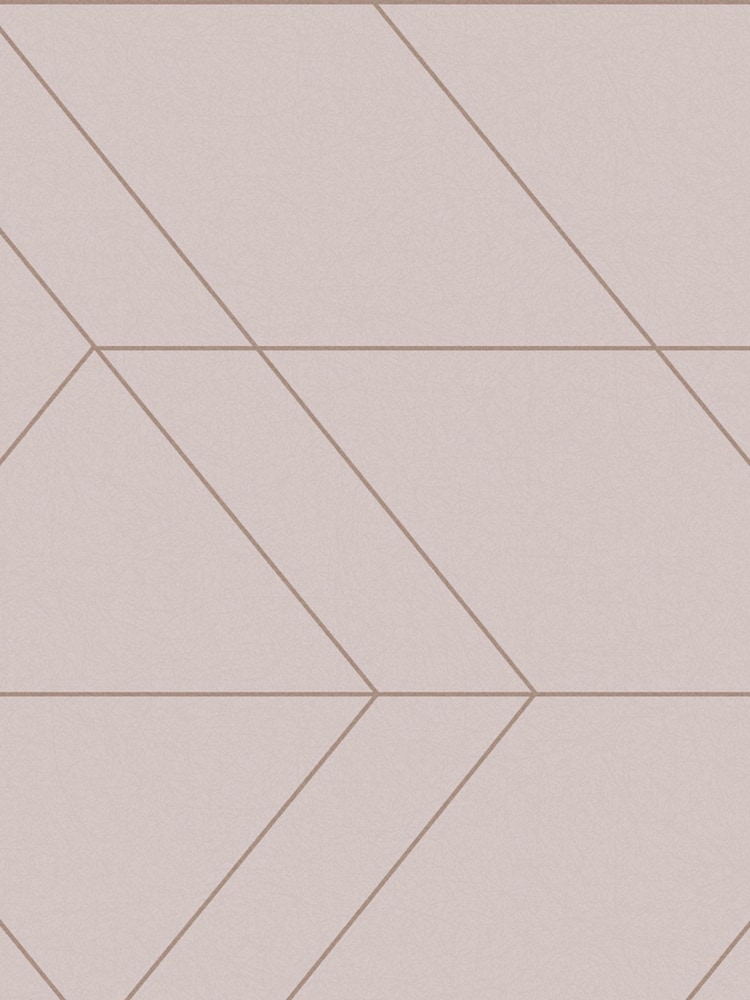 Graham & Brown Blush/Rose Gold Balance Geo Wallpaper Sample - Image 3 of 3