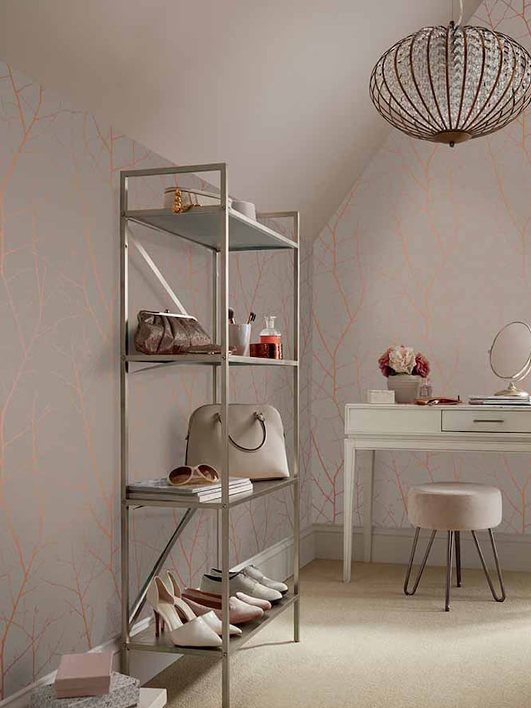 Graham & Brown Brown Boreas Wallpaper Sample - Image 1 of 3