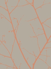 Graham & Brown Brown Boreas Wallpaper Sample - Image 3 of 3