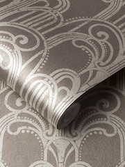 Graham & Brown Brown Art Deco Wallpaper Sample - Image 2 of 3