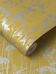 Graham & Brown Summer Yellow Grace Wallpaper - Image 2 of 3