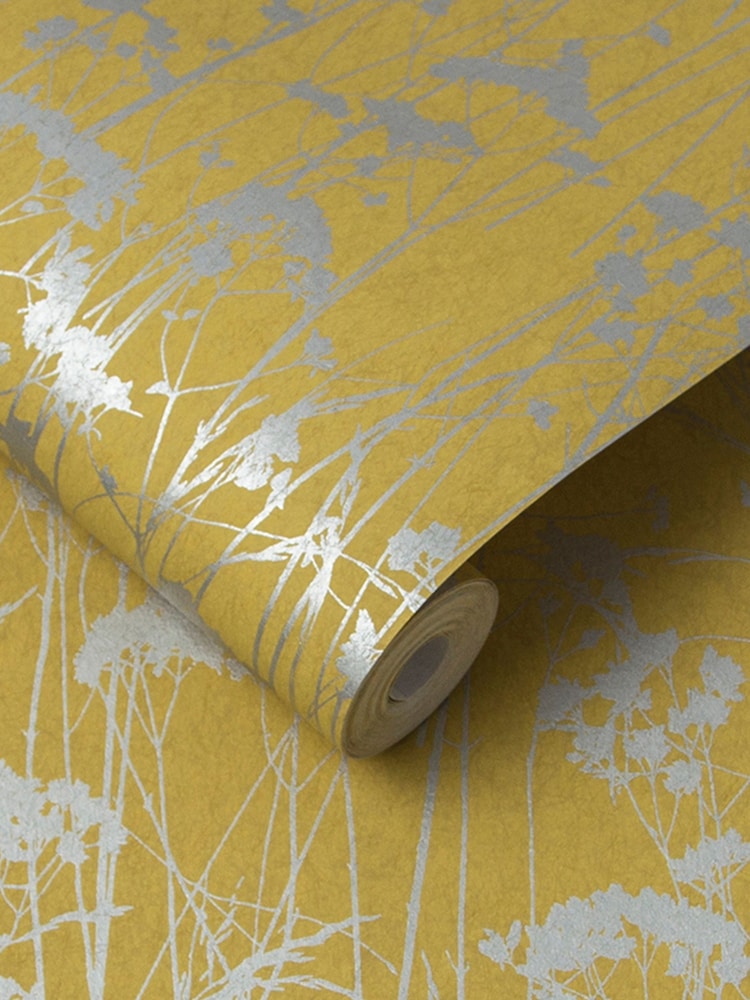 Graham & Brown Summer Yellow Grace Wallpaper - Image 2 of 3