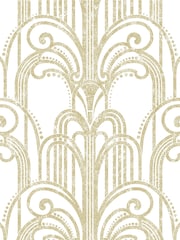 Graham & Brown Gold Art Deco Wallpaper Sample - Image 3 of 3
