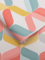 Graham & Brown Multi Retro Wallpaper Sample - Image 2 of 3