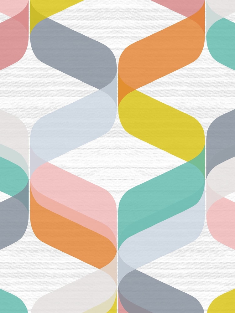 Graham & Brown Multi Retro Wallpaper Sample - Image 3 of 3